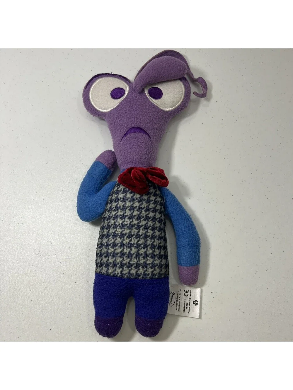 Disney Pixar Inside Out Fear Plush 15” Stuffed Toy Pixar Purple Emotion original